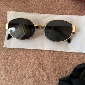Women's Vintage Small Oval Frame Personality Sunglasses